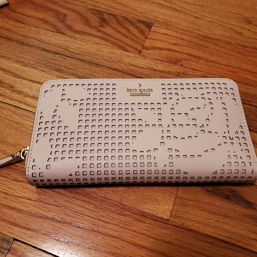 Kate spade perforated wallet in dolce